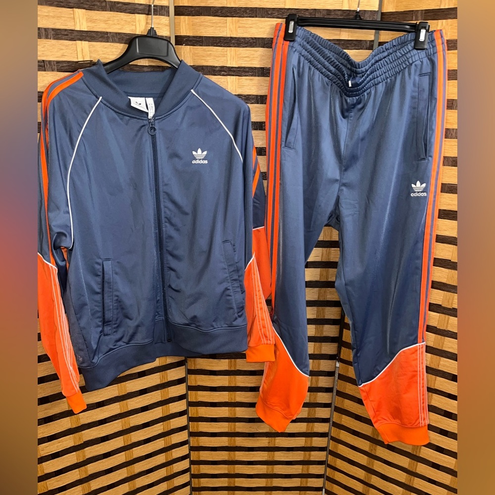 Gently Worn Adidas Tracksuit, Men’s Large - Jacket and Pants